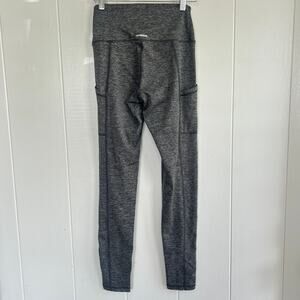 AERIE Women's Gray Heathered High Waist Stretch Athletic Yoga Pants Sz Small